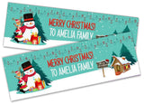 Personalised Banner Christmas Design Party Decoration 11