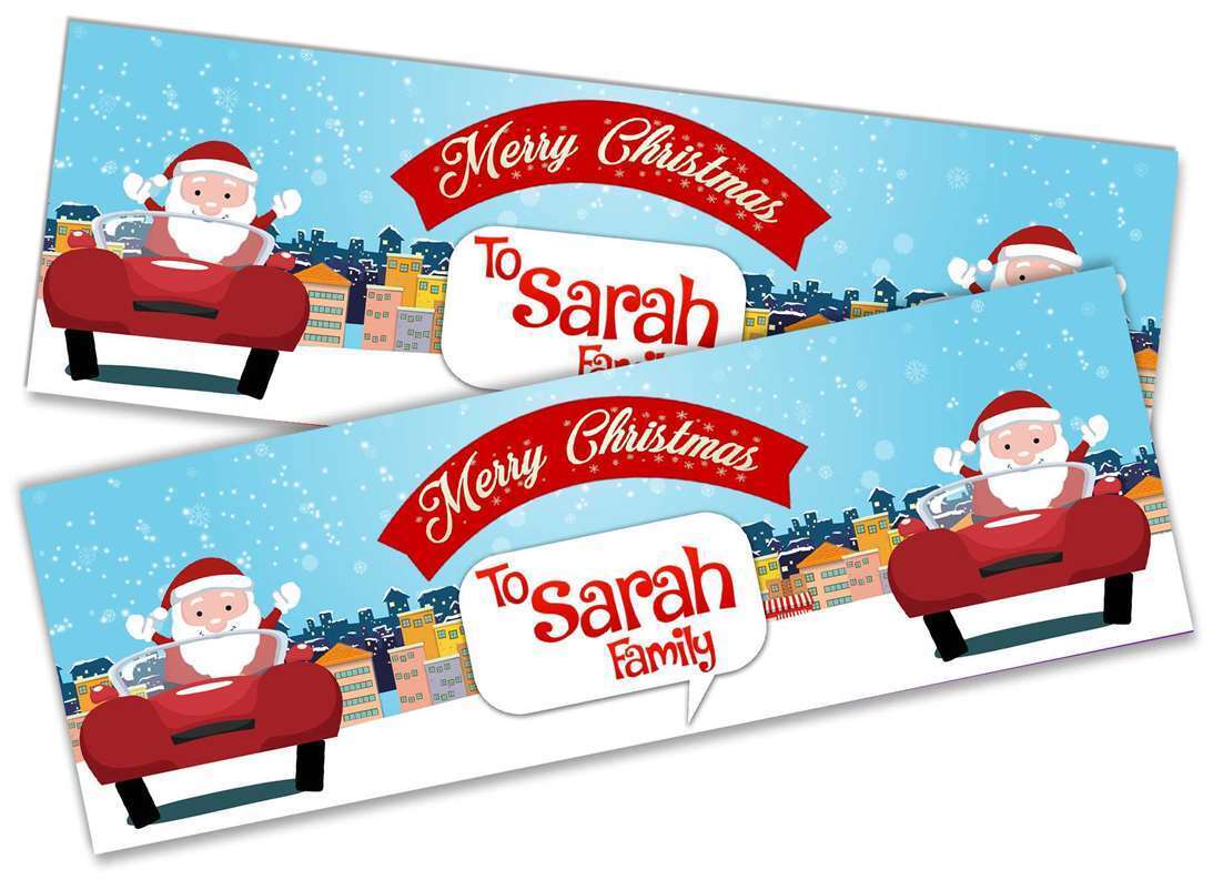 Personalised Banner Christmas Design Party Decoration 14