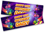 Personalised Birthday Banners Space Design Children Kids Party Decoration 2
