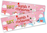 Personalised Banner Christmas Design Party Decoration 15