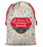 Personalised Christmas Sack Santa Bag Xmas Boy Girl Gift Stocking Bag 10