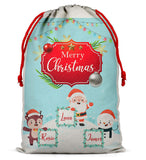 Personalised Christmas Sack Santa Bag Xmas Boy Girl Gift Stocking Bag 13