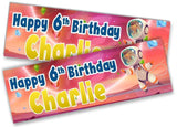Personalised Birthday Banners Space Design Children Kids Party Decoration 2