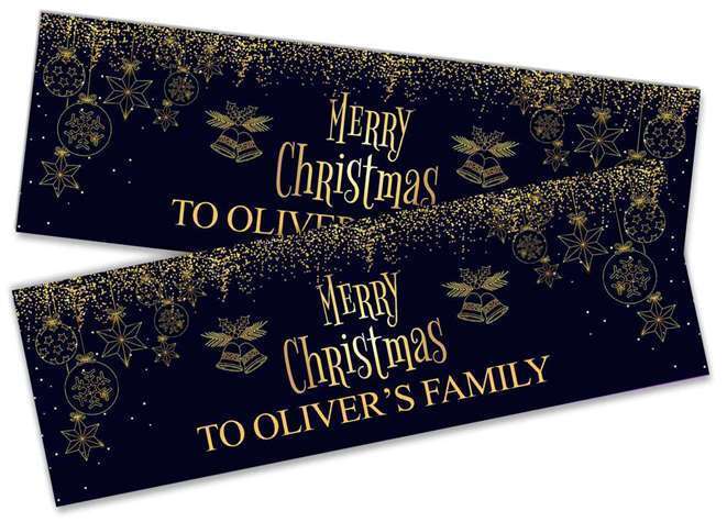 Personalised Banner Christmas Design Party Decoration 18