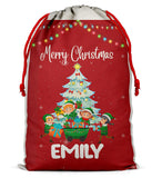 Personalised Christmas Sack Santa Bag Xmas Boy Girl Gift Stocking Bag 13