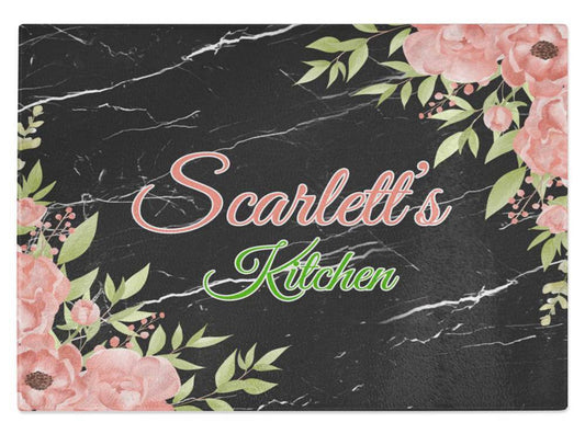Personalised Any Name Kitchen Glass Chopping Board Item Gift 10