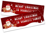 Personalised Banner Christmas Design Party Decoration 10