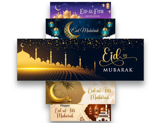 Eid Mubarak Banners Children Kids Adults Party Decoration idea 266