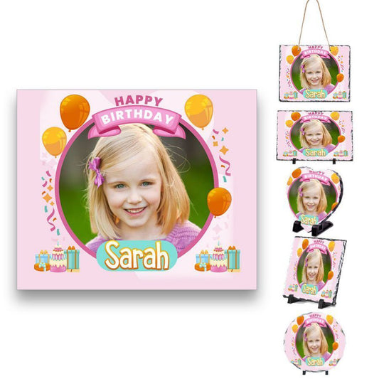 Personalised Birthday Design Rock Slate  Any Name Image Wedding Gift 3