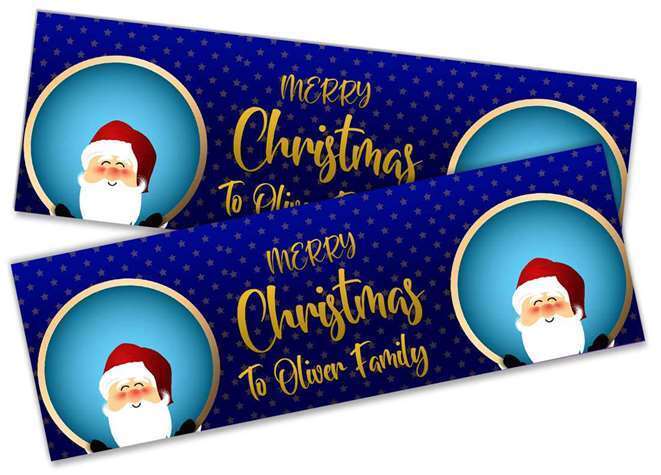 Personalised Banner Christmas Design Party Decoration 15