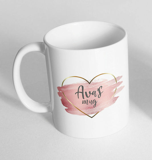 Personalised Heart Cup Ceramic Novelty Mug Funny Gift Coffee Tea 59