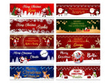 Personalised Banner Christmas Design Party Decoration 10