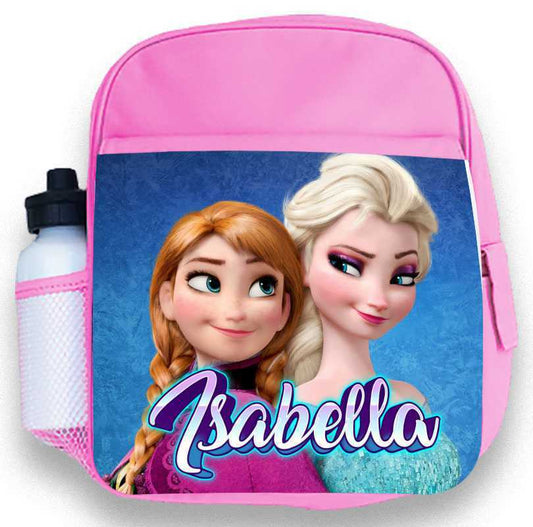 Personalised Kids Backpack Any Name Frozen Girl Childrens School Bag 1