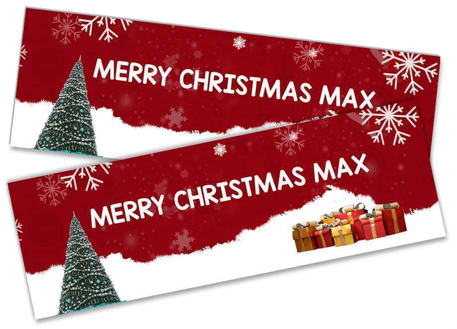 Personalised Banner Christmas Design Party Decoration 9
