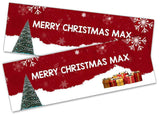 Personalised Banner Christmas Design Party Decoration 9