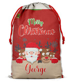 Personalised Christmas Sack Santa Bag Xmas Boy Girl Gift Stocking Bag 11