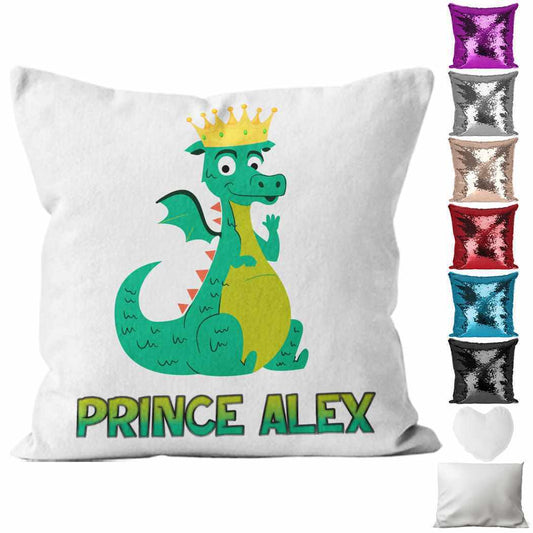 Personalised Cushion Dinosaur Sequin Cushion Pillow Printed Birthday Gift 21