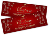 Personalised Banner Christmas Design Party Decoration 18