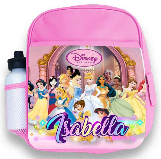 Personalised Kids Backpack Any Name Princess Girl Childrens School Bag 1
