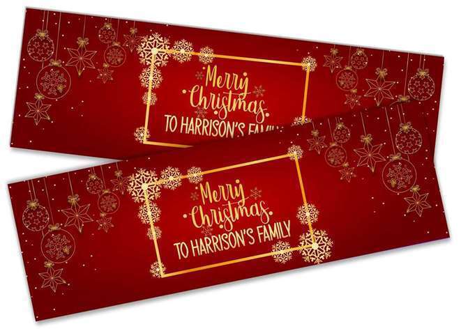 Personalised Banner Christmas Design Party Decoration 18