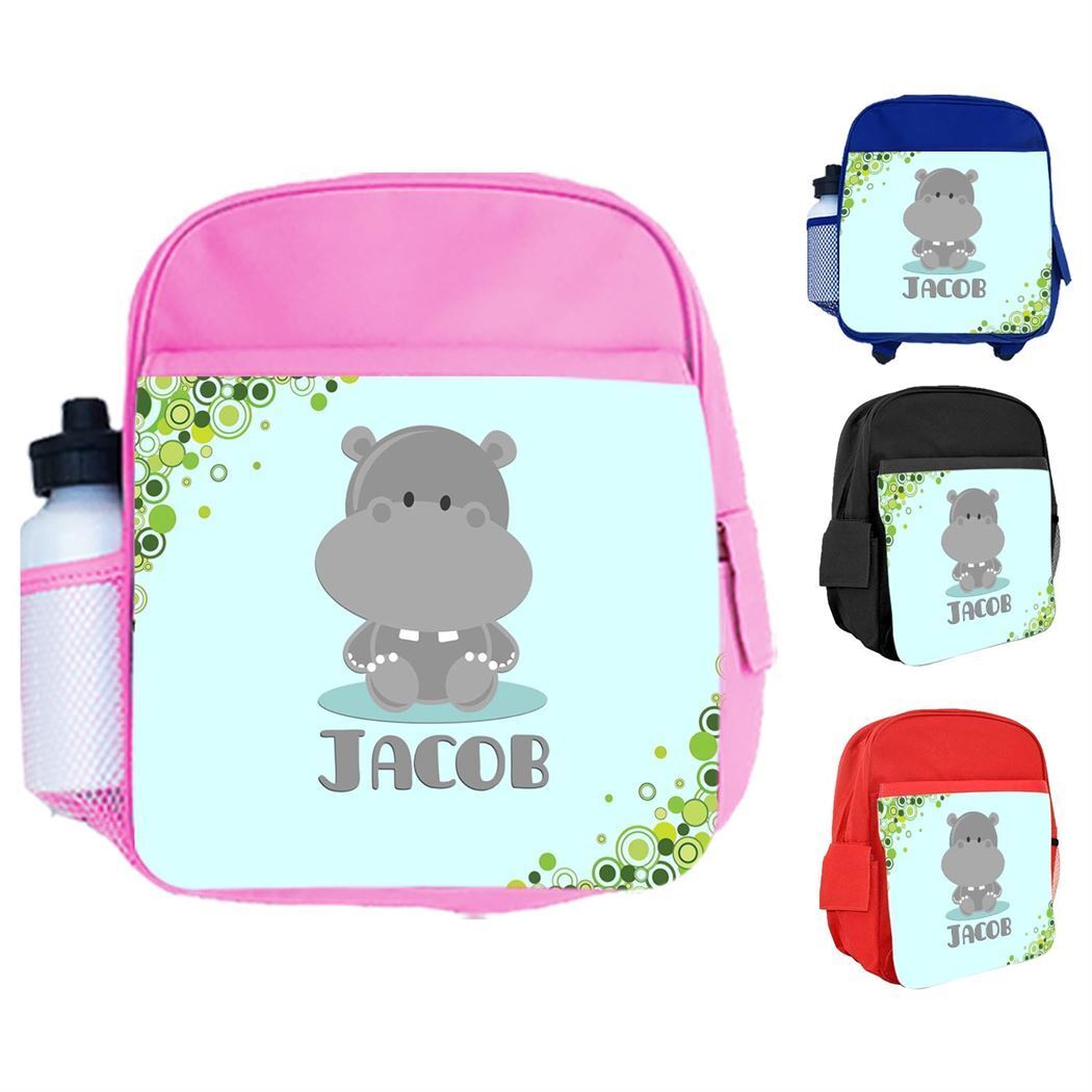 Personalised Kids Backpack Any Name Generic Design Boys Girls kid School Bag 47