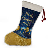 Personalised Any Name Christmas Stocking Tree Decoration Gift Present 2
