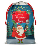 Personalised Christmas Sack Santa Bag Xmas Boy Girl Gift Stocking Bag 9