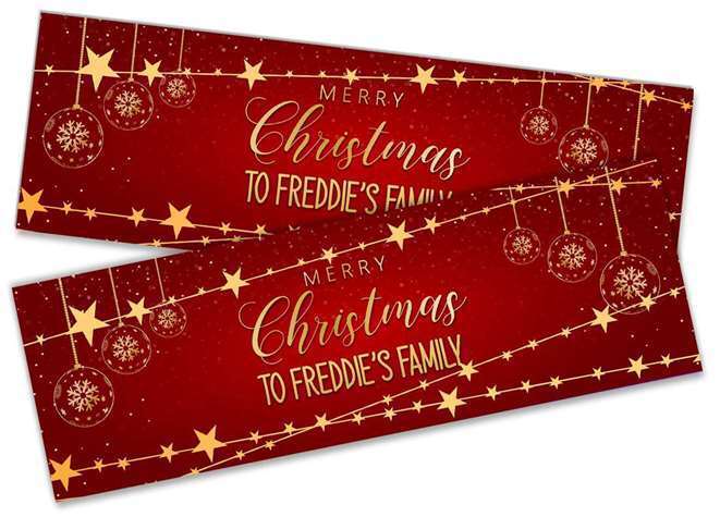 Personalised Banner Christmas Design Party Decoration 18
