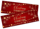 Personalised Banner Christmas Design Party Decoration 18