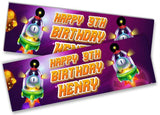 Personalised Birthday Banners Space Design Children Kids Party Decoration 2
