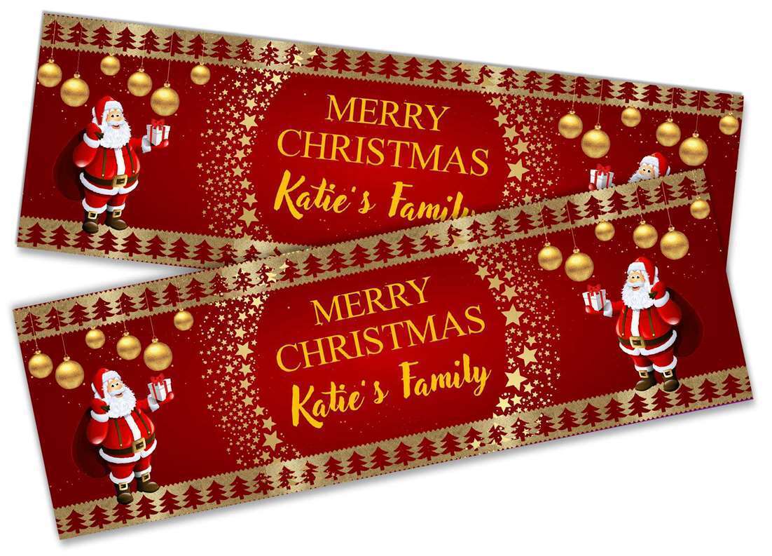Personalised Banner Christmas Design Party Decoration 10