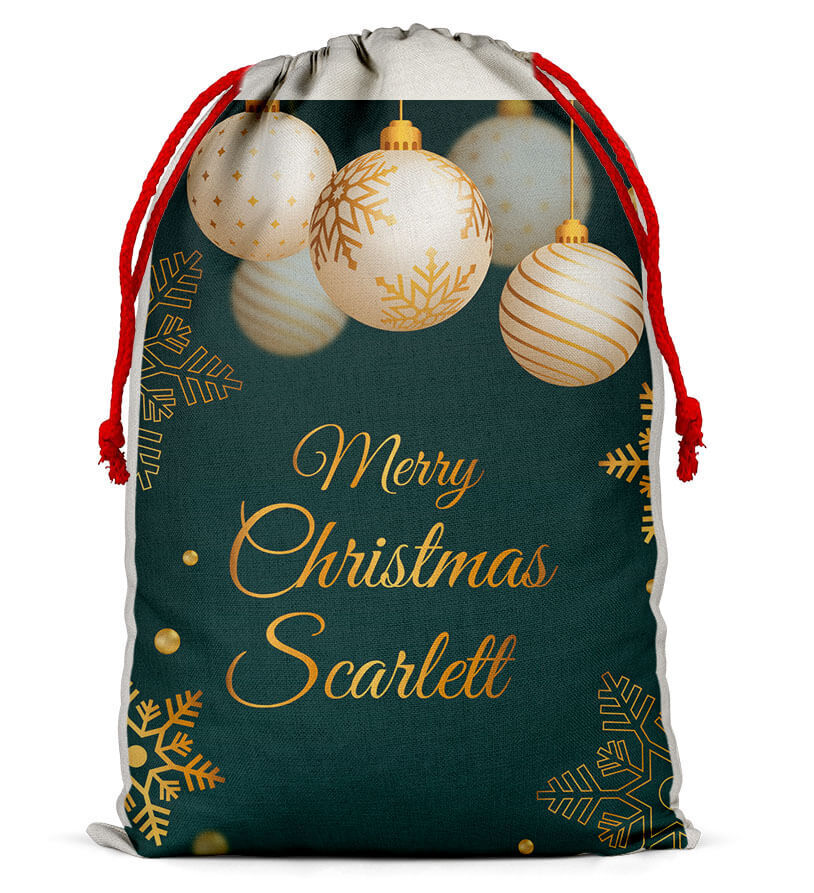 Personalised Christmas Sack Santa Bag Xmas Boy Girl Gift Stocking Bag 12