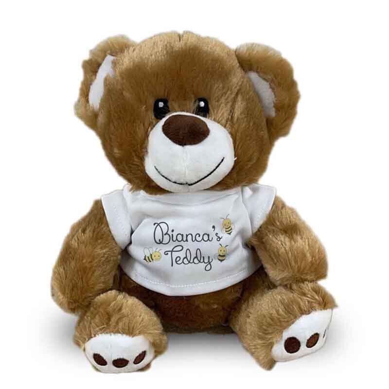 Personalised Teddy Bear Printed Soft Toy Baby Birthday Gift Christening 3