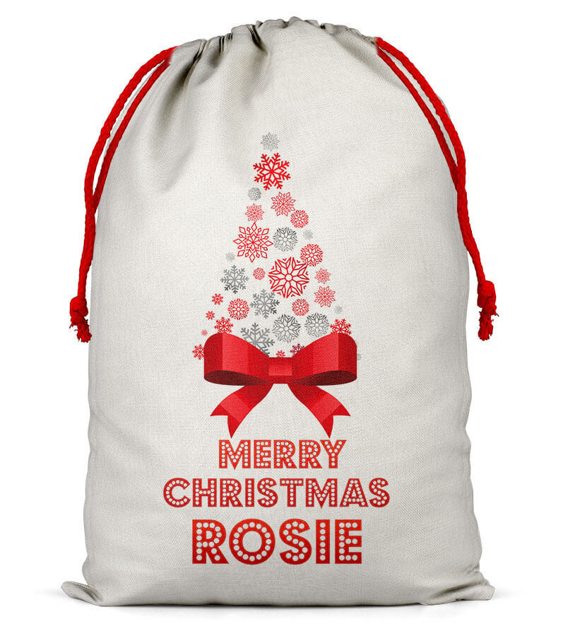 Personalised Christmas Sack Santa Bag Xmas Boy Girl Gift Stocking Bag 14