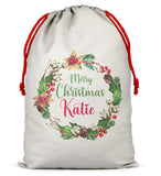 Personalised Christmas Sack Santa Bag Xmas Boy Girl Gift Stocking Bag 14