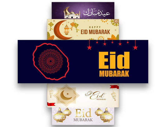 Eid Mubarak Banners Children Kids Adults Party Decoration idea 29