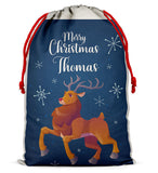 Personalised Christmas Sack Santa Bag Xmas Boy Girl Gift Stocking Bag 14