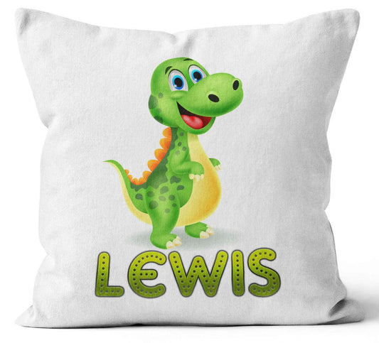 Personalised Any Name Dinosaur Design Cushion Printed Birthday Gift 789