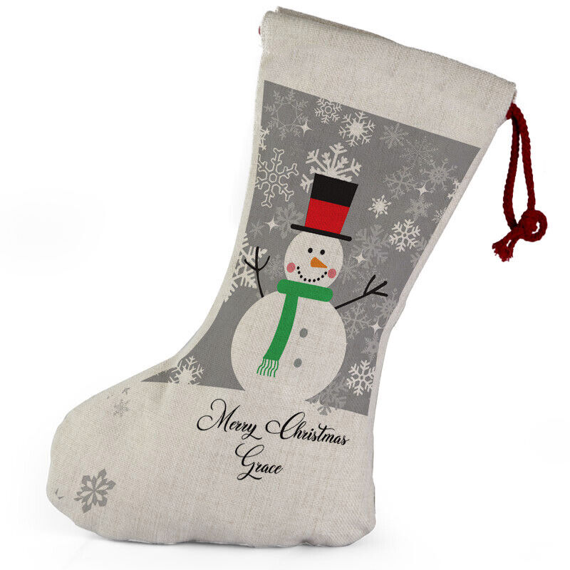 Personalised Any Name Christmas Stocking Tree Decoration Gift Present 2