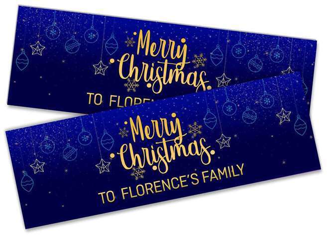 Personalised Banner Christmas Design Party Decoration 19