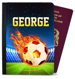 Personalised Football Children Passport Cover Holder Any Name Holiday 12