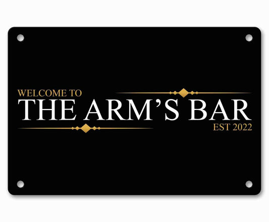 Personalised Bar Sign Any Name Garden Plaque Gift Bar Pub Backyard Bar Sign 3