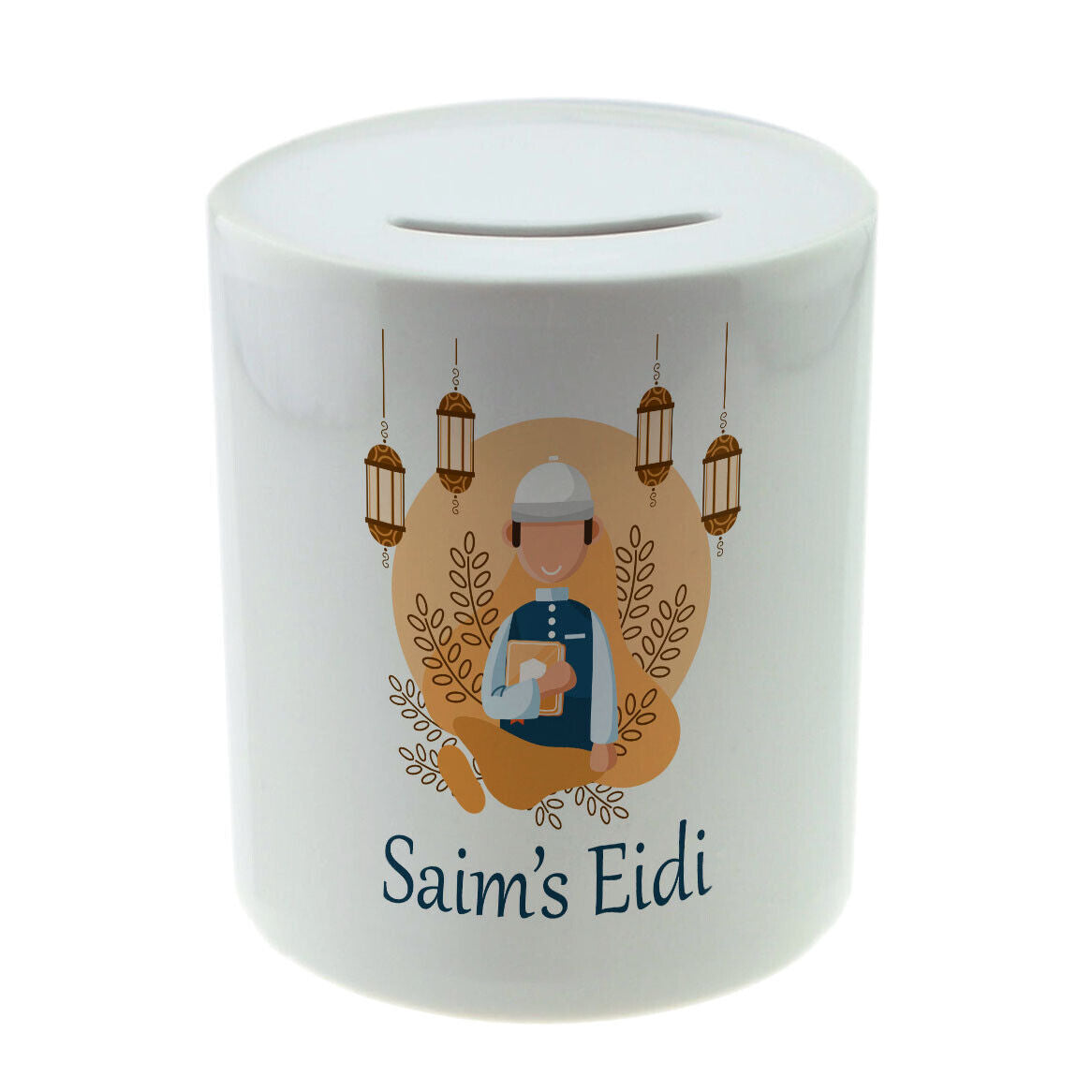 Personalised Any Name Eid Savings Children Money Box Printed Gift 6