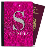 Personalised Glitter Childern Passport Cover Holder Any Name Holiday Accessory 8