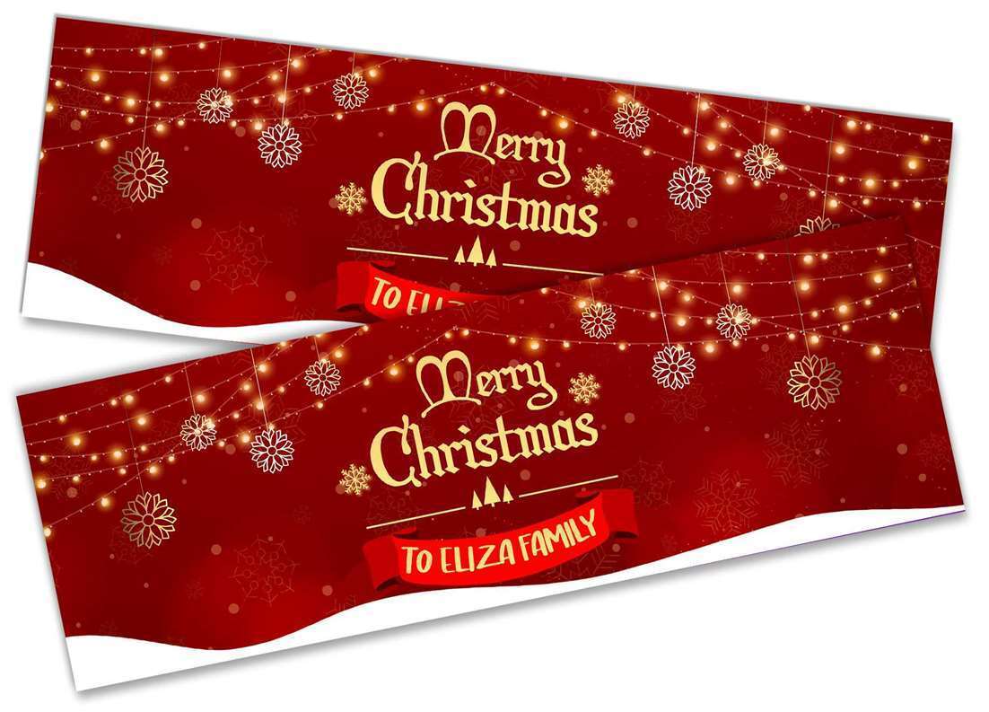 Personalised Banner Christmas Design Party Decoration 13