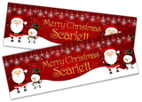 Personalised Banner Christmas Design Party Decoration 10
