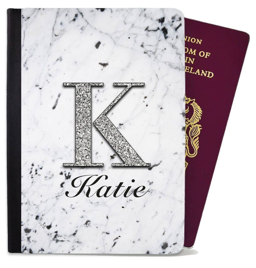 Personalised Marble Children Passport Cover Holder Any Name Holiday Accessory 11