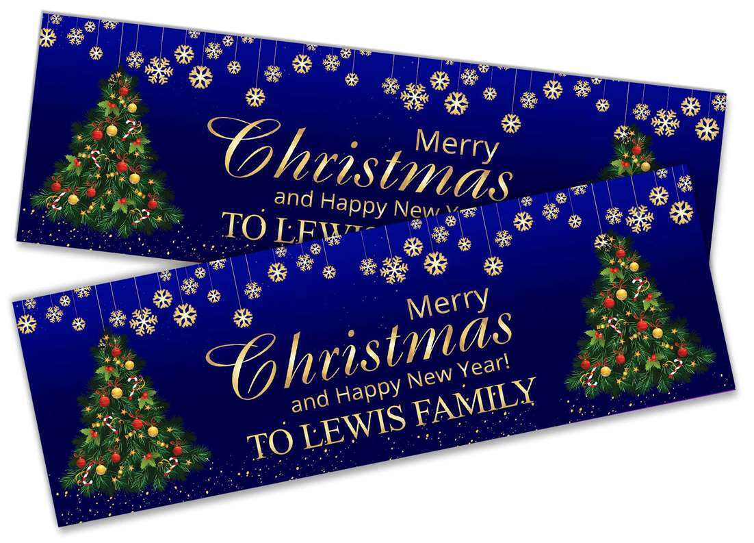 Personalised Banner Christmas Design Party Decoration 14