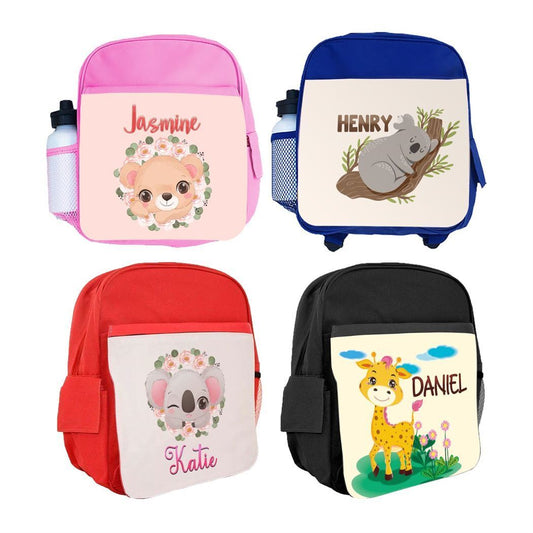 Personalised Kids Backpack Any Name Generic Design Boys Girls kid School Bag 42