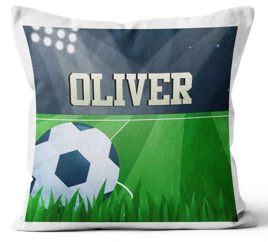 Personalised Any Name Football Design Cushion Printed Birthday Gift 736